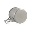 Portable Titanium Camping Mug: Collapsible Teacup & Coffee Cup for Boiling Water