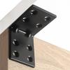 2PCS Furniture Corner Connector Set Metal Trapeziform Cabinet Angle Bracket Sturdy Triangle Corner Brace Universal Support