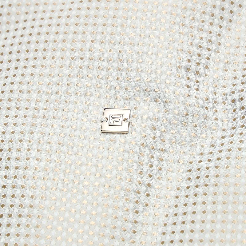 FILA White Fashion Casual Commuter Comfortable Warm Padded Stand Collar Woven Short Down Jacket Women outerwear F11W543913FZA