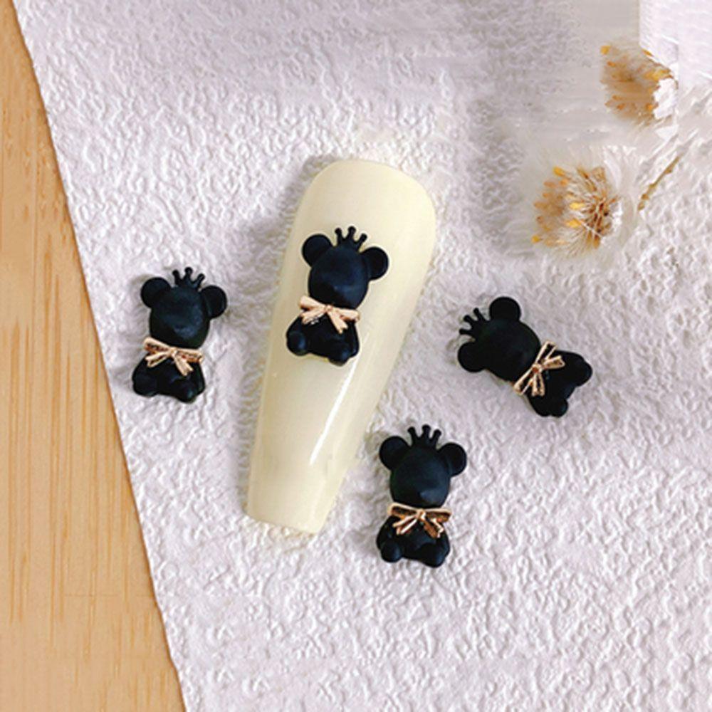 Resin Manicure Cartoon Nail Jewelry Bear Nail Decoration Nail Art Ornaments 3D Nail Art Charms