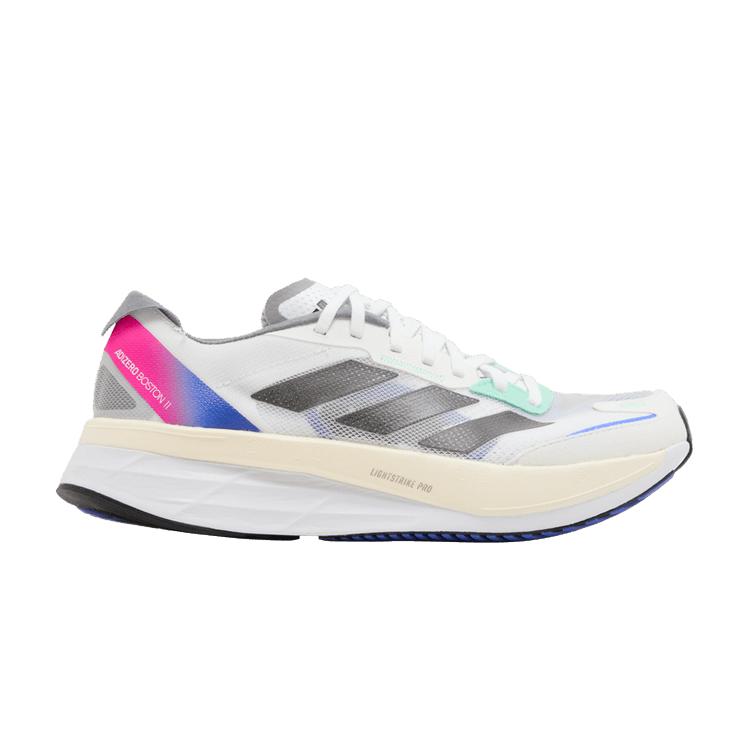 adidas Adizero Boston 11 White Lucid Blue Fuchsia 36