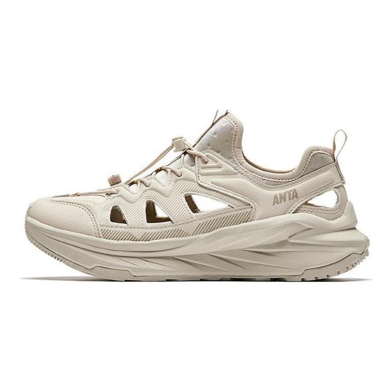 Anta Women s Tanlin Versatile Slip-Resistant Breathable Lightweight Elastic Height-Increasing Water Shoes Beige 922528504-3 36.5