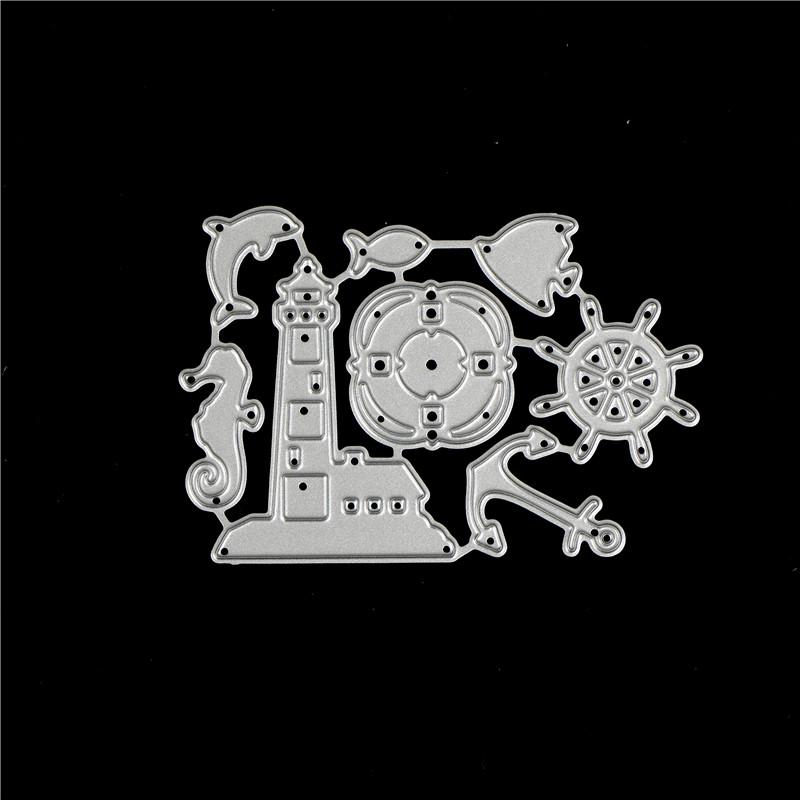 Ocean Rudder Design Metal Cutting Die For DIY Scrapbooking Album Paper CardsNIha Ocean Rudder Design Metal Cutting Die For DIY Scrapbooking Album Paper CardsNIha