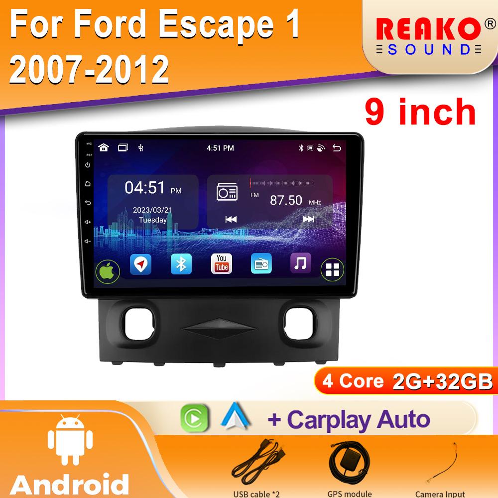 

Android Auto для Ford Escape 1 2007-2012 Carplay автомобильное радио мультимедиа видеоплеер навигация GPS авто радио 5G WIFI 2din 4 core 2GB+32GB carplay