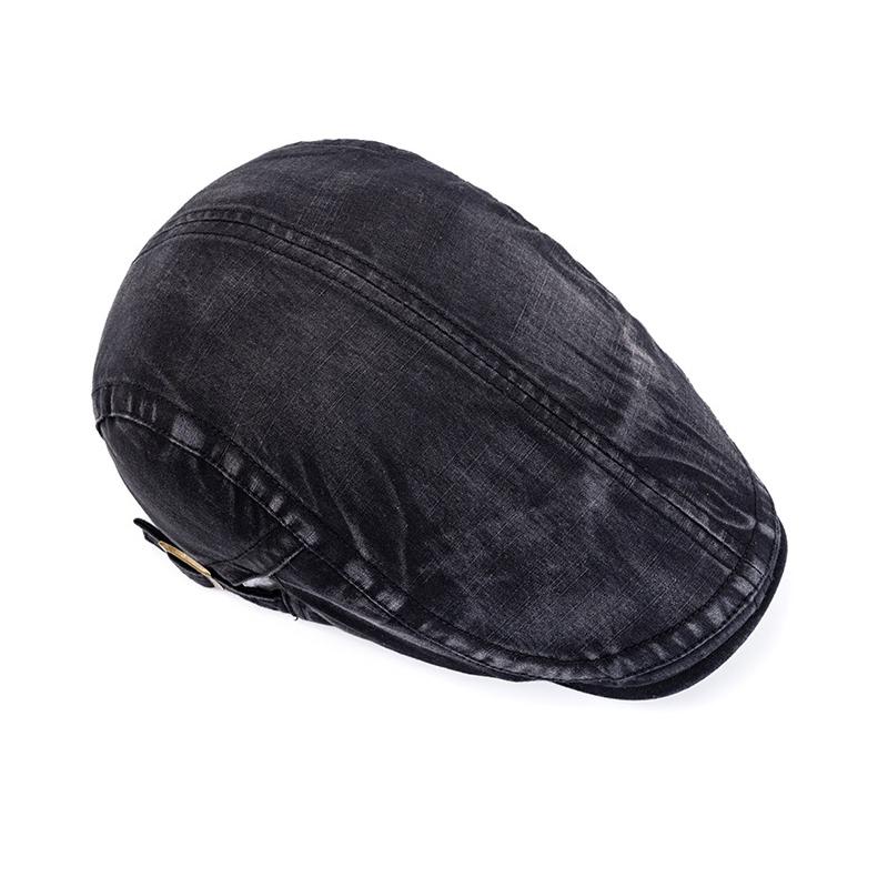 Beret Men's Spring Summer Forward Cap Retro Sun Protection Hat British Peaked Cap