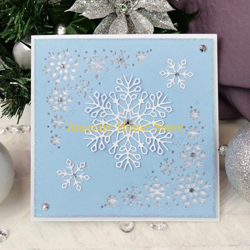 F26C Christmas Snowflakes Metal Cutting Dies Stencil DIY Scrapbooking Album Paper Card Template Mold Embossing Craft Decoration China Mainland