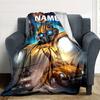 Customizable Bumblebee1 Throw Blanket – Personalized Name, All-Season Cozy Snug Blanket, Machine Washable, Personalized Blanket
