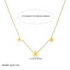 Gold Plated Daisy Flower Charm Necklace, Dainty Adjustable Cable Chain for Women, Cute Minimalist Daily Jewelry