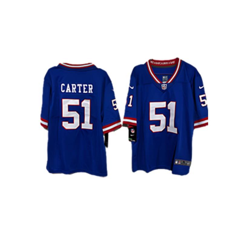 NFL New York Giants Youth Football Jersey Custom Number 0 1 51 Embroidered Sportswear Kids Fall Winter