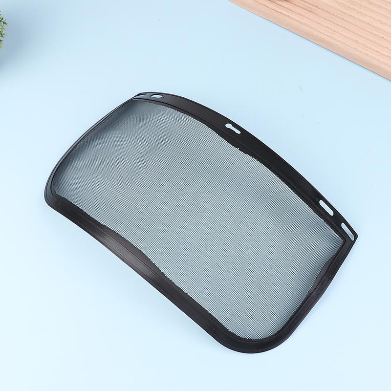 1Pc Garden Grass Trimmer Safety Helmet Hat With Full Face Mesh Protective Mask For Logging Brush Cutter Forestry Protection