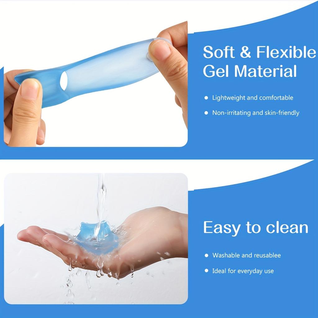 2pcs Soft Big Toe Separators, Ideal for Night And Home Use Foot Care