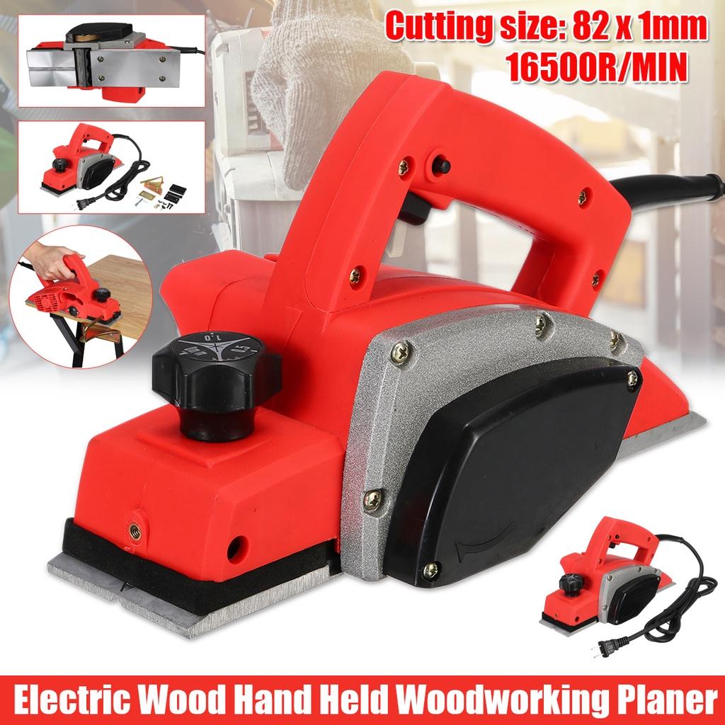 110/220V Handheld Electric Planer Powerful Wooden Copper Wire Wood Planer Carpenter Woodworking DIY Power Tools Kit 1500W
