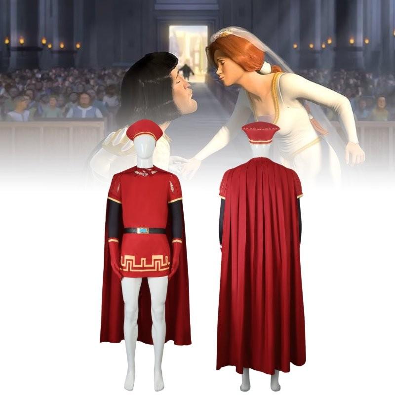 Halloween Shrek Cosplay Costume Luxurious Satin And Cotton Fabric For All Sizes