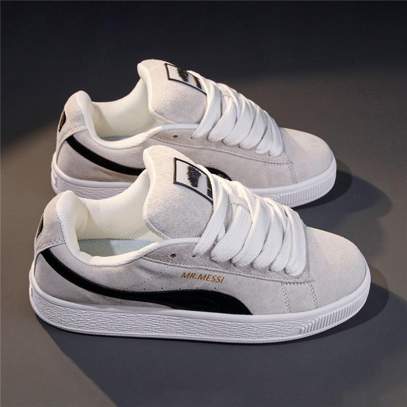 Herren Low-Top Wildleder Freizeit-Sneaker Schnürung Klassische Brot-Schuhe