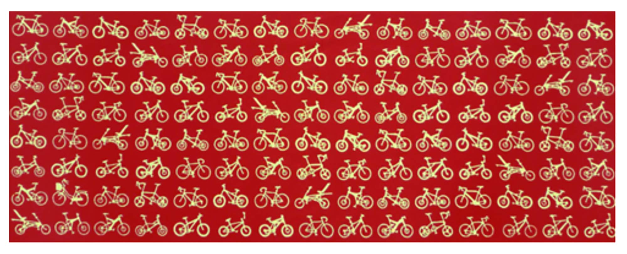 

Edoten Todaya Shoten Niwazome Tenugui Bicycle 718 (Red)