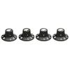 4Pcs Electric Guitar Volumes Tone Knob Potentiometer Caps Plastic Speed Volumes Tone Control Knob Guitar Accessories