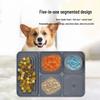 Silicone Non-Slip Pet Licking Mat with Suction Cups - Cat & Dog Slow Feeder Anti-Choke Pad
