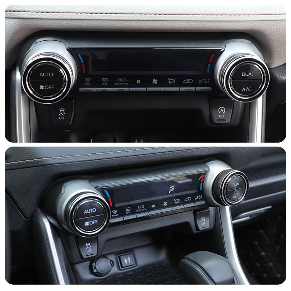 RAV4 50 Series Air Conditioning Dial RAV4 Interior Aluminum Alloy Engine Start RAV4 Custom Dial RAV4 Car Aluminum Air Conditioning Switch Air