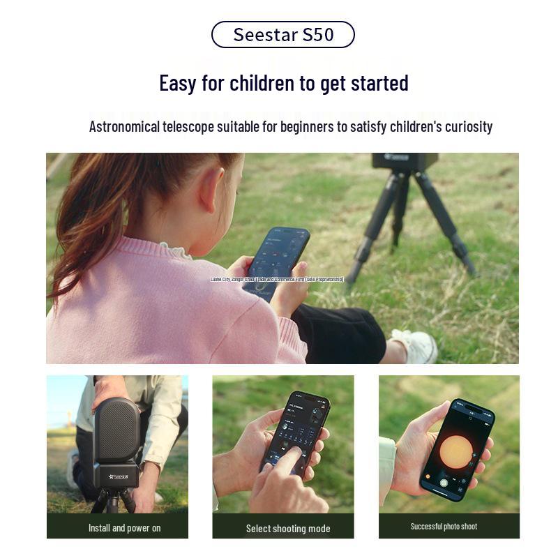 Zhenwang Seestar S5 Professional Smart Telescope for High Magnification Star, Sun, and Moon Photography