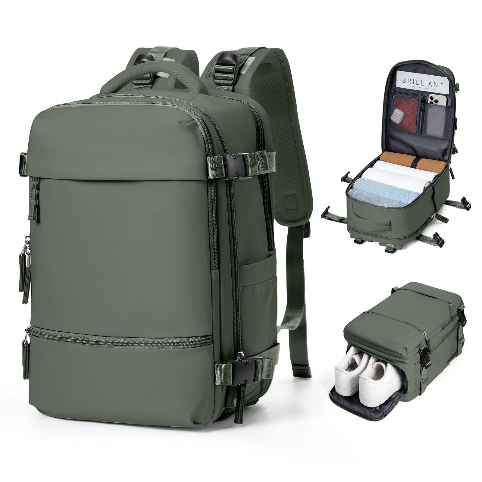 

Ручная кладь 40x20x25 для Ryanair, дорожный рюкзак для женщин, 20-литровый рюкзак-сумка для ручной клади в салон самолета, 14-дюймовая сумка-рюкзак для ноутбука для мужчин зелёный