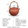 Bollitore con infusore da tè in argilla Set teiera in ceramica per bollire Teiera Zen fatta a mano Scalda teiera Teaware portatile in ceramica