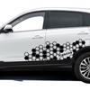 2PCS Car Body Side Decals Honeycomb Graphics Side Stickers for Door Waist Line Vinyl PVC Styling Adhesive Decoration Picture