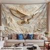 1Pc - Ultra Large Size- 2D Printing Exquisite Eagle Relief Landscape Photo Huge Digital Printing Tapestry, Aesthetic High-Defini