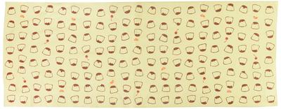 Maruzen Chū-sen Tenugui El Havlusu, Puding, 37 x 98 cm