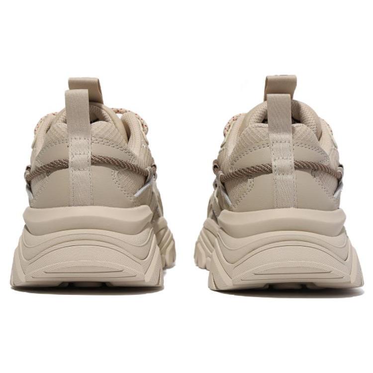 Fila Twine Patch Textile, Synthetic Leather Low Top Casual Shoes Unisex Beige Yellow Korean Style 1RM02263E_926