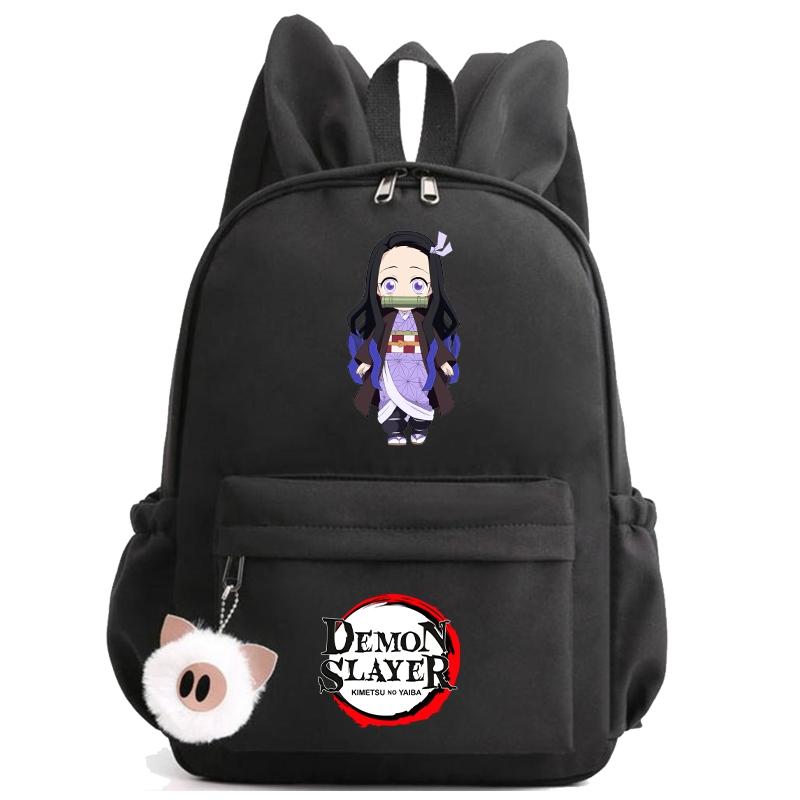 Anime Demon Slayer Backpack Teenager Girl Boy Backpack Schoolbag Back To School Bookbag Men Women Leisure Travel Bag Daily Bag