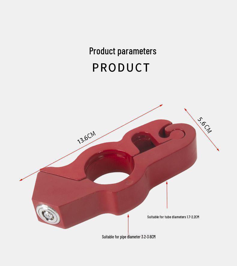 Universal Anti-Theft Motorcycle Handlebar & Throttle Lock with Alarm