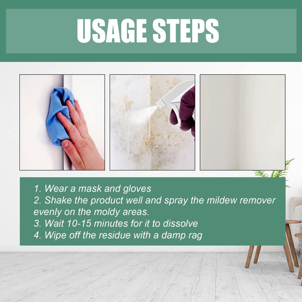 Mold Remover Spray Prevent Fungus Furniture Tile Wall Stains Removal Sink Descale Antibacterial Bathroom Mildew Cleaning Agent
