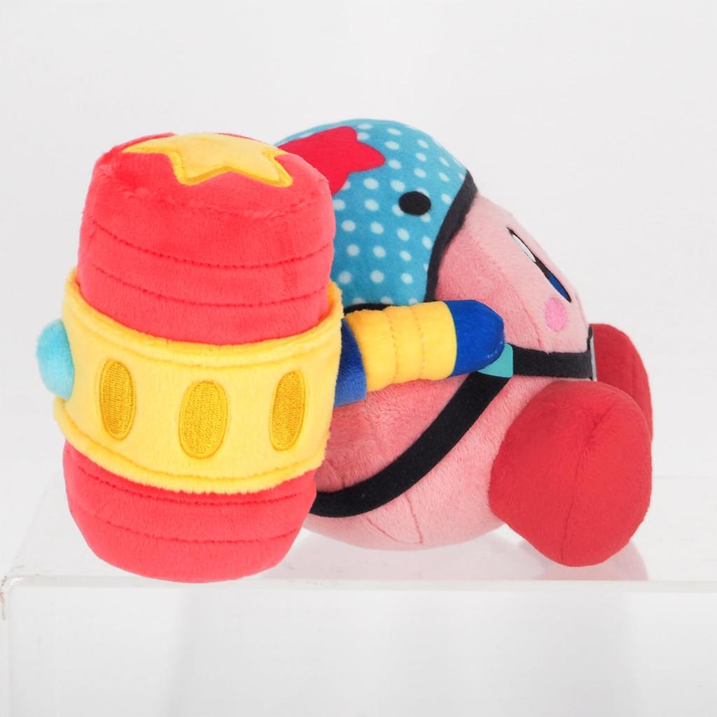 Sanei Boeki Kirby of the Stars Discovery Pico Pico Hammer Kirby (S) W18 x D14 x H11cm Plush Toy