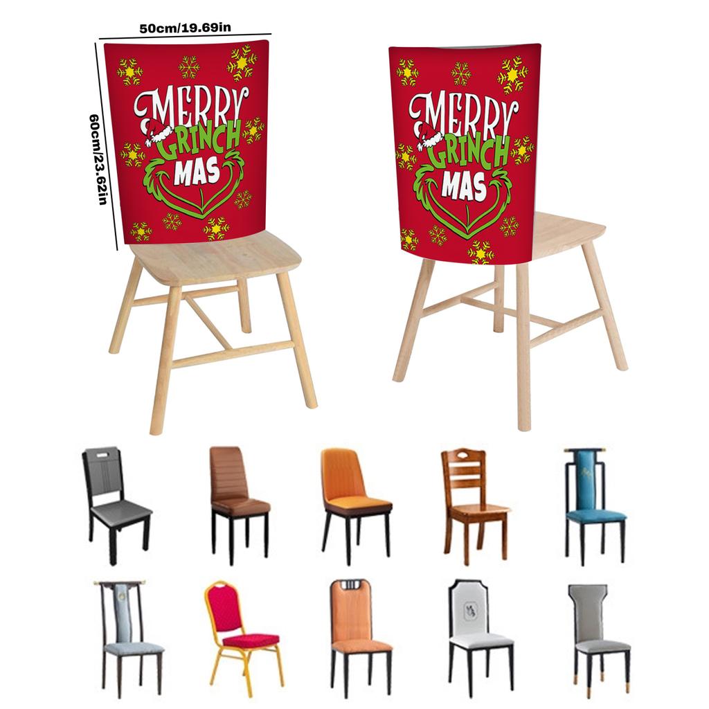 Christmas Chair Back Covers Gnome Chair Covers Xmas Dining Chair Covers For Home Kitchen Dining Room Decor,Not Elastic,19.6in*23.6in