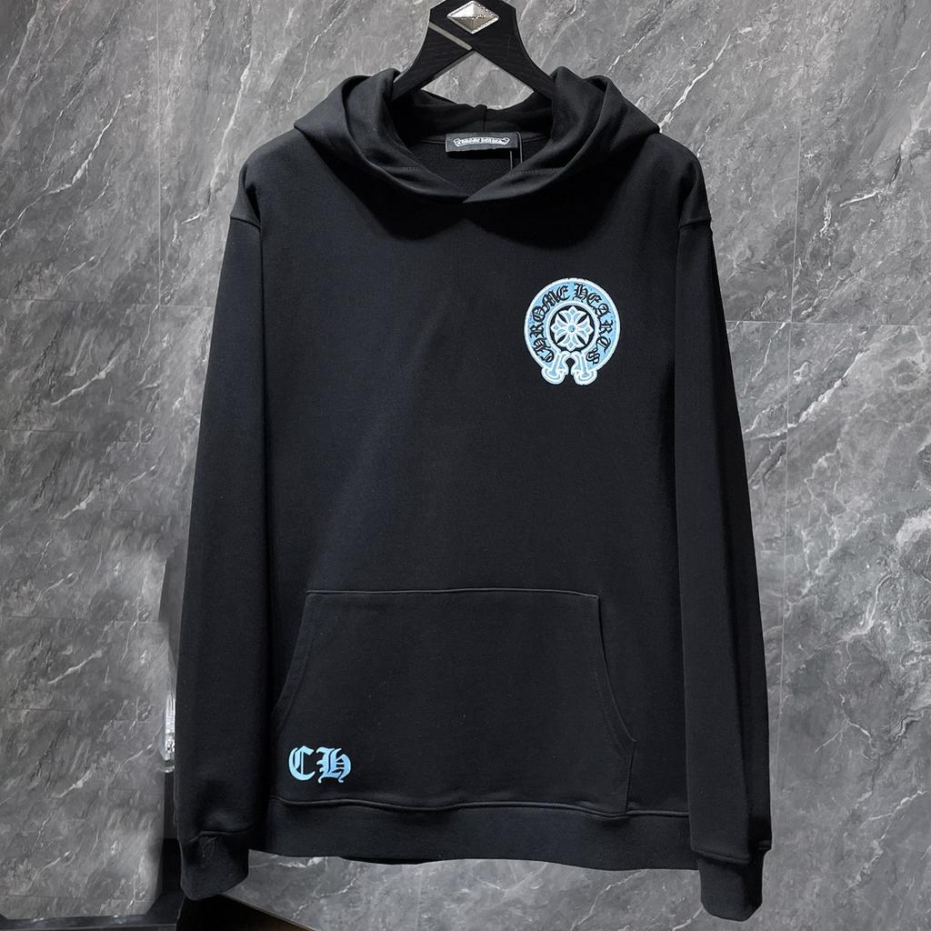 8662 CHROME HEARTS New Spring and Autumn Plus-size Thin Style Classic Style Logo Hooded Sweatshirt for Couples
