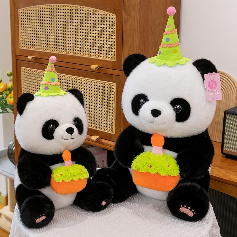 Adorable Panda Birthday Plush Toy for Kids - Gift for Boys & Girls