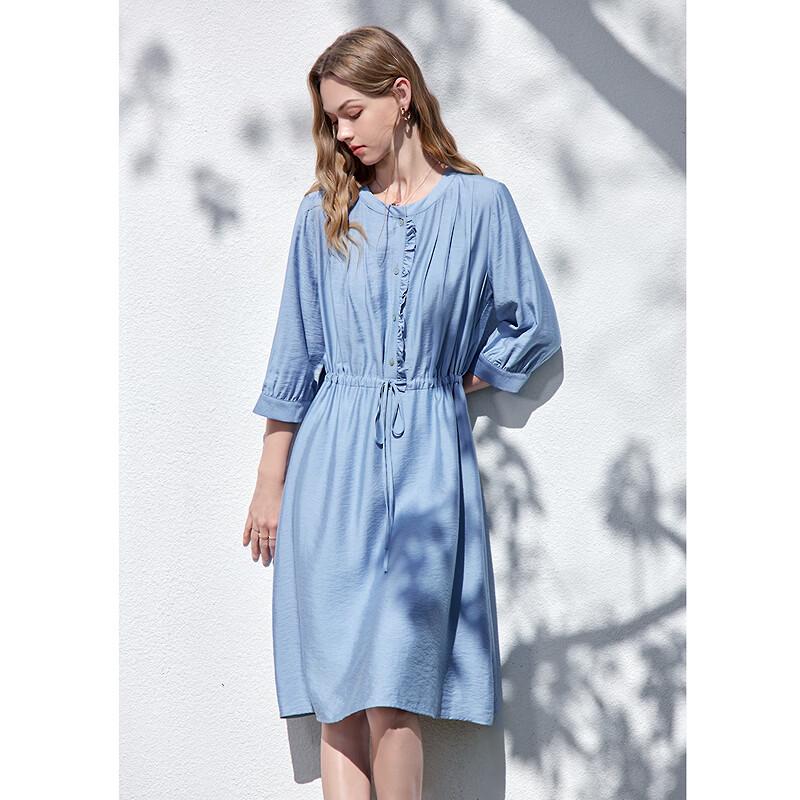 Betu Women's Elegant Tie-Waist A-Line Dress