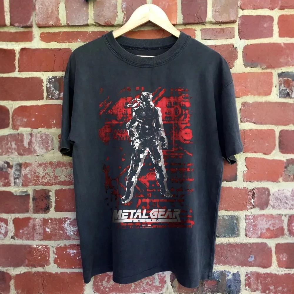 2026 Metal Gear Solid Game T-shirt Summer Clothing Leisure Metal Gear Solid Rising Tees Unisex Metal Gear Solid T-Shirt Retro Shirt