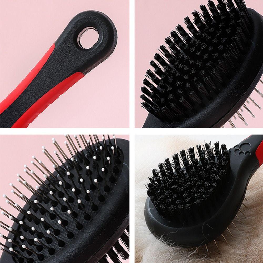 Plastic Pet Fur Clean Cat Dog Bathing Clean Brush Fur Removal Comb Dematting Comb Pet Grooming Comb