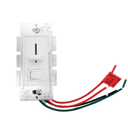 For UL Certified 3-Way Control Slide Dimmer and Rocker Switch for LED Incandescent Halogen Bulbs Max Voltage 120V