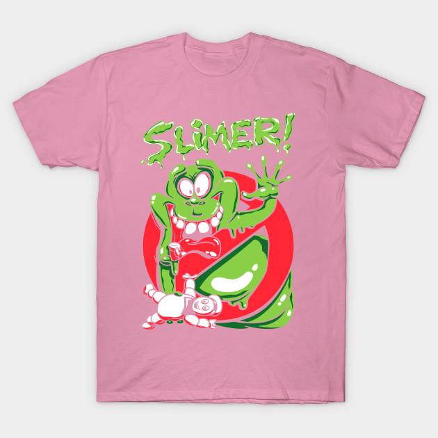 T-Shirt Damen Slimer Harajuku Print Kawaii T-Shirt Sommer Kurzarm Damen T-Shirt Top T-Shirt