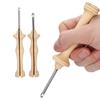2Pcs Punch Needle Embroidery Kit Wooden Handle Yarn Needle DIY Hand‑Made Knitting Tools
