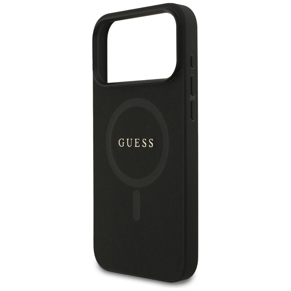 Etui Guess Saffiano Classic Logo Magsafe Do Iphone 17 Pro Max Czarny