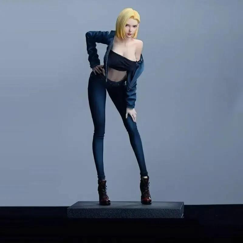 NEW Android 18 Dragon Ball Z Anime Gk Statue Action Figure Collectible Resin Model Desktop Decoration For Adult Anime Fans