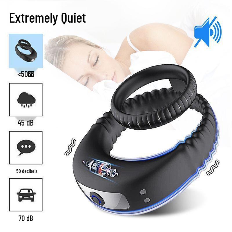 Cross10 Anti-Allergy Double Ring Delay Vibrating Penis Ring