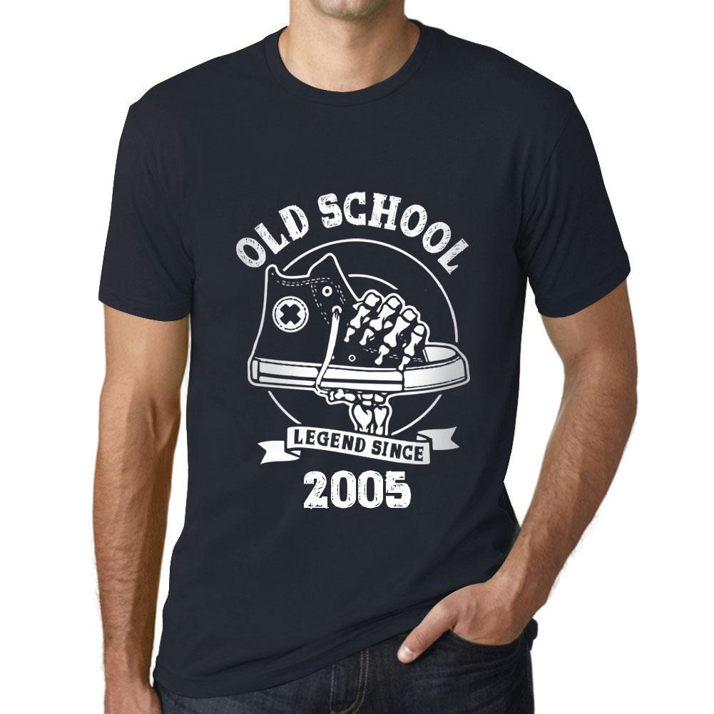 Men’s Vintage Tee Shirt Graphic T Shirt Old School All Star Since 2005 Navy