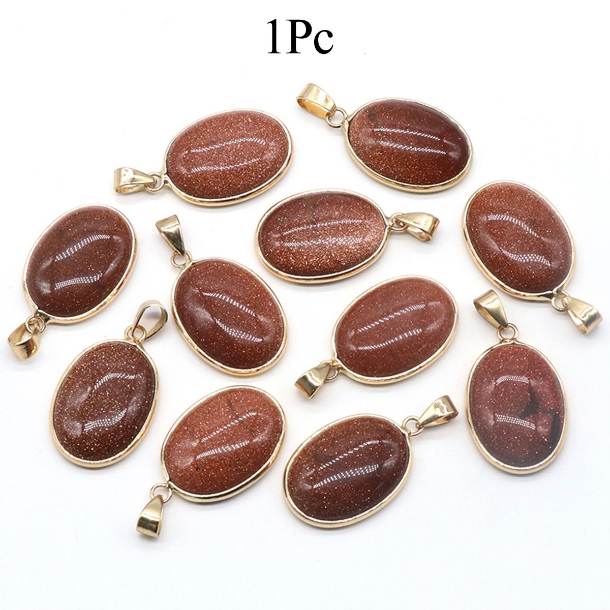 

1 шт., хрустальный кулон с целительным эффектом Рейки, энергетический натуральный камень опал бирюзовый агат овальные подвески для изготовления ювелирных изделий своими руками ожерелье креативные подвесные аксессуары 1Pc/25×19mm