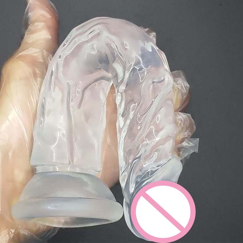 New  Female penis masturbation 6 Sizes Dildos Erotic Jelly Dildo Artificial Penis  Suction Cup Dick Erotic Anal Gode Sex Toy