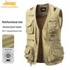JEEP Men's Multi-Pocket Outdoor Fishing Vest