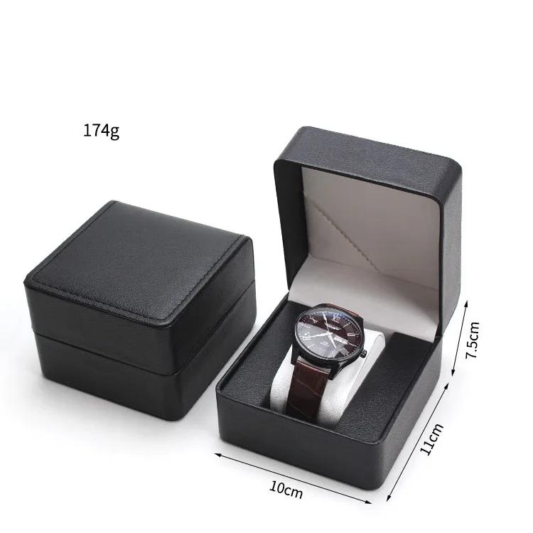Watch Storage Box PU Single Watch Display Case Wristwatch Watch Holder Travel Jewelry Watch Organizer For Men Gift